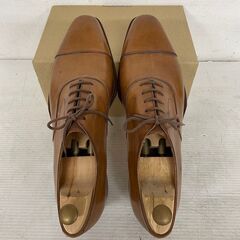 【CRISPIN】 クリスピン 革靴 ストレートチップ 内羽根式 ED664R01 8 1/2 J0529の画像