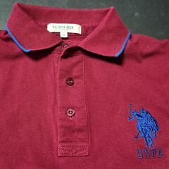 ポロ　U.S.POLO ASSN　ポロシャツ　えんじ色　Mサイズの画像