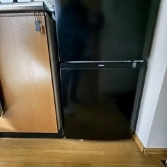 単身家電4点セットです。電子レンジ、冷蔵庫、洗濯機、炊飯器です。の画像