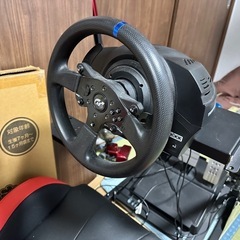 DELEレーシングコックピット T300RS セット　ハンコンの画像