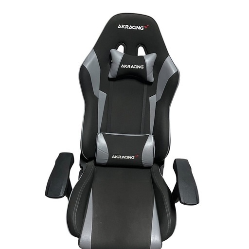 【ジ1029-21】定価 44,800円 ‼️AKRACING Wolf ゲーミングチェア グレー ファブリック