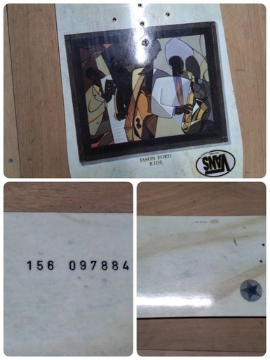 ● A) JASON FORD RIDE ビンテージ ライド ジェイソン フォード スノーボード 板 156cm ホワイト/クリーム系 コレクション 中古 現状品 ③ ○ A) JASON FORD RIDE ビンテージ ライド ジェイソン フォード