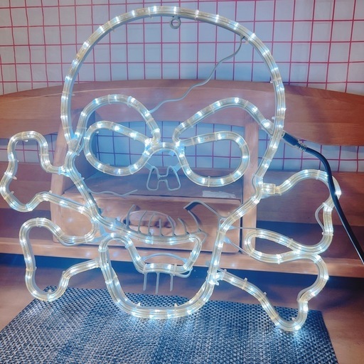ドクロ　ネオンライト