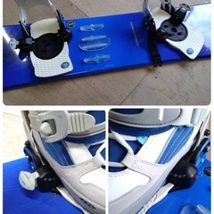 ● B) CSB/ COLORADO SNOWBOARD CLUB145cm スノーボード/ブーツ 24cm/ビンディング/ケース 4点セット  中古 ①の画像