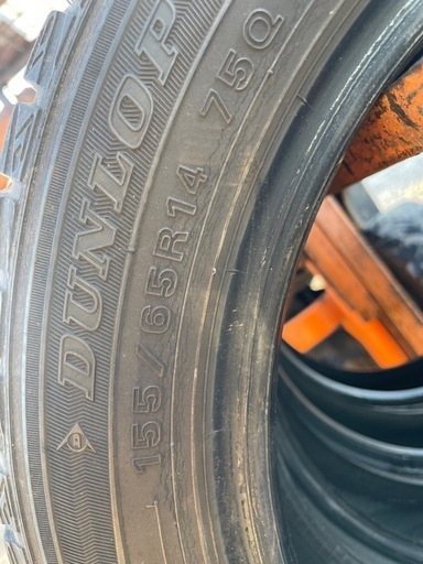 155/65/R14 スタッドレス  ダンロップ 組み込み可能