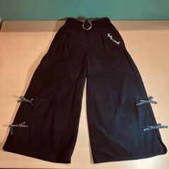 RICCARICCA（リッカリッカ）ワイドパンツ（ブラック）140