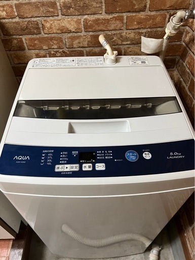 洗濯機　2018年製　5キロ
