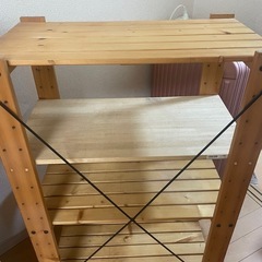【決まりました】木製　ラックの画像