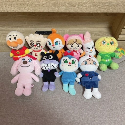 アンパンマンのぬいぐるみ10セット