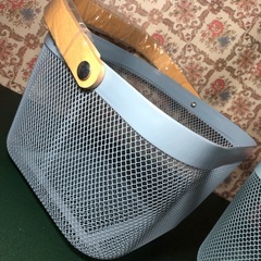 IKEA カゴ 水色 収納かご 2個セット☆の画像