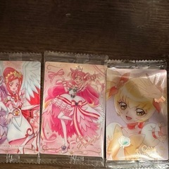 【お取引者決定済み
】プリキュア　ウエハース　カード　3枚＋おまけ付き