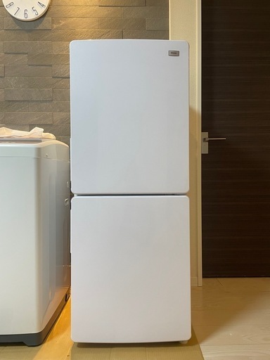 【 Haier 148L　冷蔵庫 】 2019年製　2ドア　冷凍室大きめ！製氷未使用！