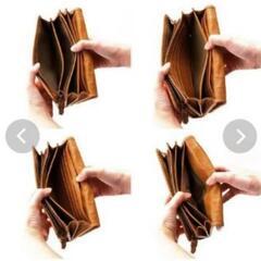 (A)新品未使用　fes 長財布　本革　牛革　レディース　ブラウンの画像