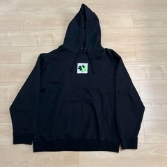 HUF パズルロゴ パーカー XXL 黒の画像