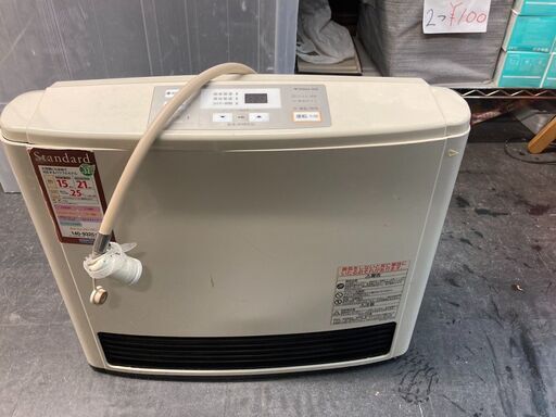 ☆中古￥4,000！Rinnai　ガスストーブ　家電　2013年製　RC-L5802E-1型　都市ガス　【BJ161】