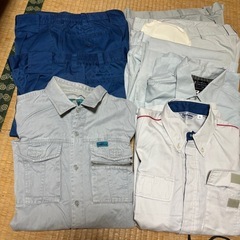 メンズ作業着ー中古品セットー無料でお譲りします。