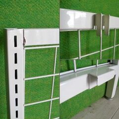 【オカムラ製】システム什器用 エンドネット １枚 取付金具なし 150cm×91.5cm■スチールネット■N-526の画像