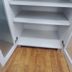 【リサイクルショップどりーむ鹿大前店】No11205　食器棚　白色　写真参照　おすすめ♪　お手頃価格　(^O^)／の画像