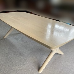 再値下げ‼︎オフホワイトのローテーブル 白　120×60 高さ39 　