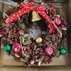 クリスマスリース、光るクリスマスツリーセット