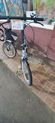 【リサイクルショップどりーむ鹿大前店】No1730　自転車　20インチ　折り畳み式　白色　美品　写真参照