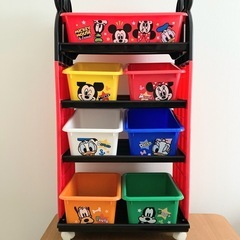おもちゃ収納 4段 ミッキーマウス