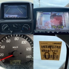 スズキ Kei 4WD・走行距離4万キロ❗️・Bluetoothナビ・バックモニター(車検7.10)の画像