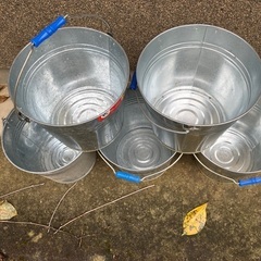 ブリキバケツ18ℓ5個の画像