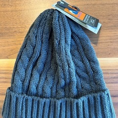 NEW HATTAN  ケーブル ニット帽 ダークグレー