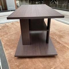 ✨美品✨ テレビボードＡ　テレビ台　テレビラック　木製　キャスター付き　収納棚2段　の画像