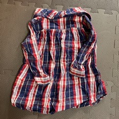 チェックシャツ　90 女の子の画像