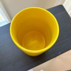 黄色の花瓶・花器の画像