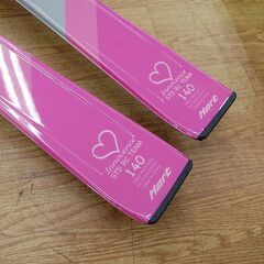 140㎝ カービングスキー Hart innocence 子供用スキー ビンディング付き ピンク×グレー ハート イノセンス ジュニア キッズ 札幌市 清田区 平岡の画像
