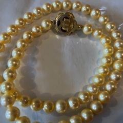 《最終セール》ゴールデンパールネックレスの画像