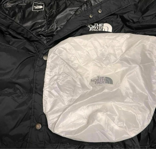 THE NORTH FACE ポンチョ 中綿 ブラック フード付き