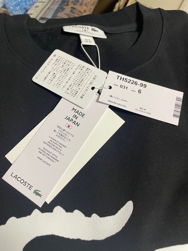 新品未使用‼️ラコステ　ワンピースコラボTシャツ