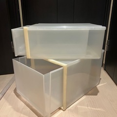 収納クリアケース　2個セットの画像