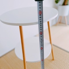 0円！サイドテーブル 白の画像