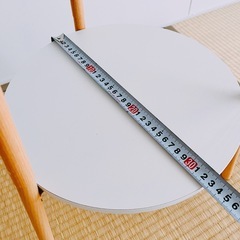 0円！サイドテーブル 白の画像