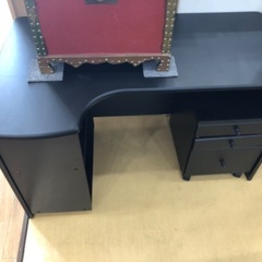 【軽トラック貸出サービス有】ニトリ　パソコンデスクセット　ブラッ...