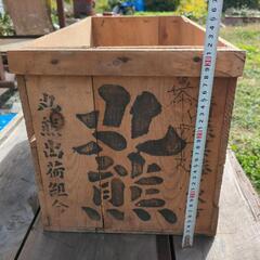 りんご箱　みかん箱　レトロ　昭和レトロ　木箱　ヴィンテージの画像