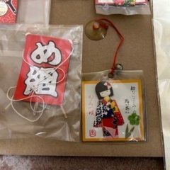 和紙押絵小町しおり・和紙切わらべ・布製ミニはっぴ飾りの画像