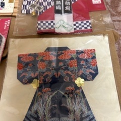 和紙押絵小町しおり・和紙切わらべ・布製ミニはっぴ飾りの画像