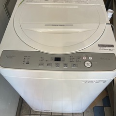 SHARP 洗濯機 6.0kg es ge6fj 　2022年製 