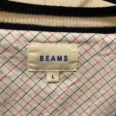 美品　BEAMS ネイビー カーディガン Lの画像