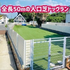 広々清潔なドッグラン！