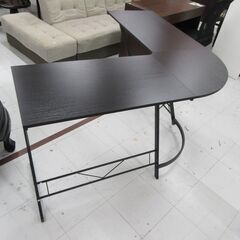 L字デスク 横128.5×縦128.5㎝ パソコンデスク フリーデスク コーナー型デスク 机 テーブル 家具 苫小牧西店の画像