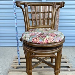 回転椅子 花柄椅子 