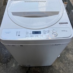 洗濯機　2020年製　シャープ　4.5キロ　単身