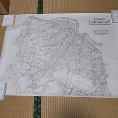 古い地図 埼玉県大里郡寄居町折原地区 全図
